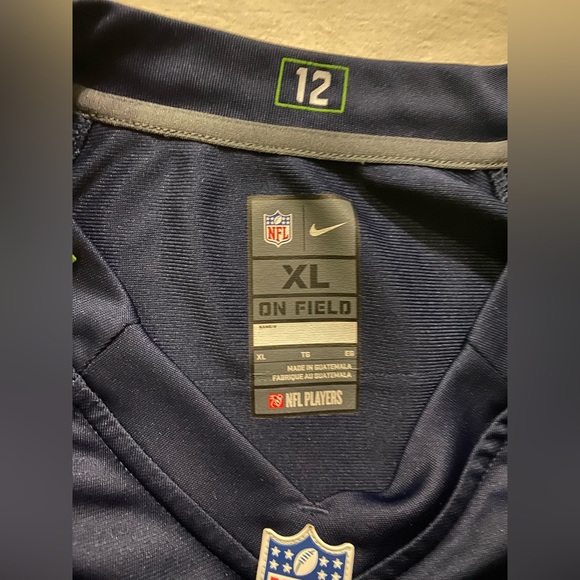 Seattle Seahawks Jersey Nike On Field Mens XL Blue #3 Russell Wilson NFL - Picture 2 of 9